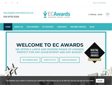Tablet Screenshot of ecawards.co.uk